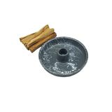 Morey El Yapımı Seramik Ağaç Tütsülük + 5 Adet Palo Santo, Gri Sıçratmalı