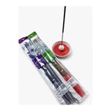 Morey Seramik Tütsülük + Aroma Fusion 20 Adet Organik Çubuk Tütsü 2 Paket (50 CM 3 SAAT YANMA SÜRESİ), Kırmızı