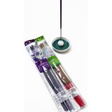 Morey Seramik Tütsülük + Aroma Fusion 20 Adet Organik Çubuk Tütsü 2 Paket (50 CM 3 SAAT YANMA SÜRESİ)