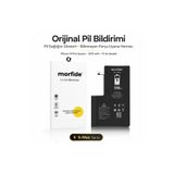 morfide Apple iPhone 14 Pro Uyumlu Batarya 3510 mAh Orijinal Pil Bildirimi Pil Sağlığını Gösterir 15 Ay Gara
