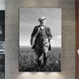 Morfil Sanat Atölyesi Atatürk Kanvas Tablo Dev Boy Yağlıboya Görünümlü