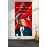 Morfil Sanat Atölyesi Atatürk Makam Panosu Tablosu Kanvas Tablo Resmi Kurumlar Okullara Uygun