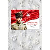 Morfil Sanat Atölyesi Atatürk Mustafa Kemal Makam Panosu Kanvas Tablo Resmi Kurumlar Okullar (8Farklı Ölçü)