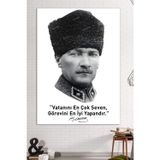 Morfil Sanat Atölyesi Ataürk Makam Panosu Mustafa Kemal Atatürk Makam Tablosu (8 Farklı Ölçü)