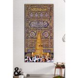 Morfil Sanat Atölyesi Kabe Kapısı Kabe Örtüsü Kanvas Tablo