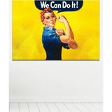 Morfil Sanat Atölyesi Pop Art Tablo Güçlü Kadın Tablosu War Worker Kanvas Tablo