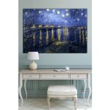 Morfil Sanat Atölyesi Vincent Van Gogh Stars Reflection Yıldızar Kanvas Tablo