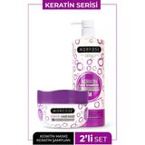 Morfose 1000 ml Şampuan ve 500 ml Keratin Saç Maskesi – Güçlendirici, Onarıcı Profesyonel Bakım Seti