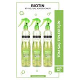 Morfose Çift Fazlı Biyotin Içeren Fön Suyu 400 ml - Tüm Saç Tipleri 3 Adet