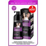 Morfose Hızlı Beyaz ve Gri Kapatıcı Şampuan Siyah 420 ml 3 Adet