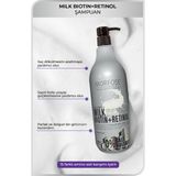 Morfose Milk Biotin Retinol Içerikli Saç Dökülme Karşıtı, Saçı Hızlı Uzatıcı ve Güçlendirici Şampuan 1000ML