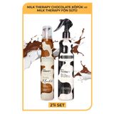 Morfose Milk Therapy Chocolate 200 ml Saç Köpüğü + Çift Fazlı 400 ml Fön Suyu