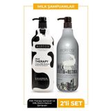 Morfose Sülfatsız Milk Biotin+Retinol Içerikli Tuzsuz Şampuan 1000 ml + Milk Therapy Şampuan 1000 ml