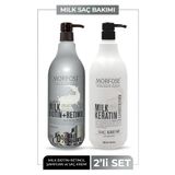 Morfose Tuzsuz Biotin Şampuan+milk Keratin Saç Bakım Kremi