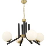 Morgan 4 Lü Eskitme Siyah Modern Yatak Odası Mutfak Oturma Odası Salon Avize