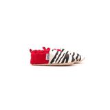 Morgedan Kırmızı Zebra Pamuklu Kaydırmaz Ilk Adım Bebek Patik