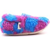 Morgedan Mavi Bordo Unisex Bebek Peluş Patik - Mavi - Bordo