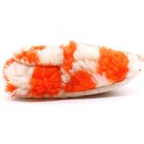 Morgedan Turuncu Krem Unisex Bebek Peluş Patik - Turuncu - Krem