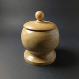 Morgen Craft Cella Ahşap Kulpsuz Şekerlik - %100 Ahşap - 10X15X10