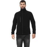 Moriki Erkek Polar Tam Fermuarlı Outdoor 3 Cepli Polar Ceket - 2XL - 000-Siyah