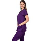Moriki Mor Likralı Scrub Takımı – Esnek, Rahat ve Şık Doktor & Hemşire Forması - 40