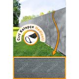 Morilu 1 x 10 Metre - GRİ %95lik Çit Filesi - Overloklu Kenar Çit Örtüsü