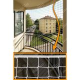 Morilu Balkon Güvenlik Perdesi - 10 cm Göz 6 mm İp - Balkon Güvenlik Filesi - Tekne Havuz Güvenlik Ağı