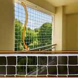 Morilu Güvenlik Filesi 10 cm Göz 6mm Ip - Balkon Inşaat Merdiven Raf Havuz Iş Güvenlik Ağı - 4 x 2 Metre