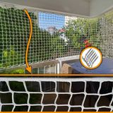Morilu Güvenlik Filesi 5 cm Göz 6mm Ip - Montaj Malzemeli - Balkon Inşaat Merdiven Raf Havuz Iş Güvenlik Ağı - 1 x 3,5 Metre - File ve Montaj Malzemesi