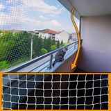 Morilu Kedi Filesi - 4 cm Göz 2.5 mm Ip - Balkon Kedi Ağı - 2 x 7,5 M
