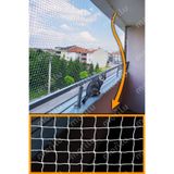 Morilu Kedi Güvenlik Filesi - Ölçünü Seç - Balkon Kedi Koruma Ağı - 4 cm Göz 2.5 mm İp Kalınlığı