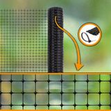 Morilu Siyah Plastik Kuş Filesi - 2.5 cm Göz - Tüm Ölçüler - Ekstrude Kuş Engelleme Filesi - 2 x 8,5 Metre