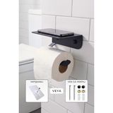 Morimora Siyah Tuvalet Kağıtlığı WC Kağıtlık Tutucu