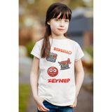 Morinna İsme Özel Red Ball 4 Crazy Kırmızı Top Baskılı Çocuk Tişört Kişiye Özel T-shirt Mr-6