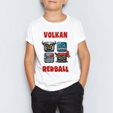 Morinna Isme Özel Red Ball 4 Crazy Kırmızı Top Redball Çocuk Tişört Mr-01 - 4 - 5 Yaş - 001-Beyaz