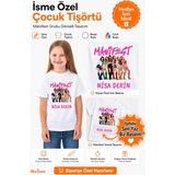 Morinna Kişiye Isme Özel Isim Baskılı Manifest Grubu Çocuk Tişörtü – Beyaz Kız Çocuk Tişörtü 4-13 Yaş Günlük Rahat Kısa Kollu T-Shirt Mr-01 - 4 - 5 Yaş