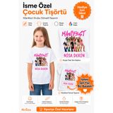 Morinna Kişiye İsme Özel İsim Baskılı Manifest Grubu Çocuk Tişörtü – Beyaz Kız Çocuk Tişörtü 4-13 Yaş Günlük Rahat Kısa Kollu T-Shirt MR-01
