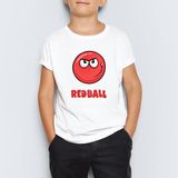 Morinna Red Ball 4 Crazy Kırmızı Top Redball Çocuk Tişört Mr-03 - 8 - 9 Yaş - 001-Beyaz