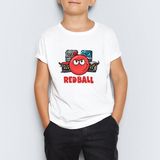 Morinna Red Ball 4 Crazy Kırmızı Top Redball Çocuk Tişört Mr-05 - 10 - 11 Yaş - 001-Beyaz