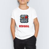 Morinna Red Ball 4 Crazy Kırmızı Top Redball Çocuk Tişört Mr-07 - 8 - 9 Yaş - 001-Beyaz