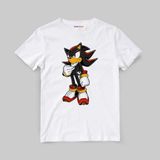Morinna Sonic Kirpi Shadow Unisex Çocuk Tişört T-Shirt Mr-16 - 6 - 7 Yaş - 001-Beyaz