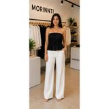 MORINNTI Kadın Büzgü Detaylı Straplez Bluz