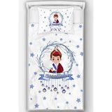 Morkeci Maşallah Sünnet Yatak Örtüsü Takımı - 150 x 225 cm - Beyaz