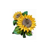 morlalem m 26cm Ayçiçeği Çiçek Demeti Silikon Kalıp K-466, Polyester Taş Tozu Çimento Alçı Kalıbı