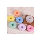 morlalem m 3 Boyutlu 2,8cm Mini Minyatür Donut Silikon Kalıp K-1428, Taş Tozu Sabun Alçı Mum Kalıbı