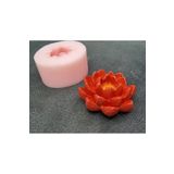 morlalem m 3 Boyutlu 5cm Mini Lotus Çiçeği, Sukulent Çiçek Silikon Kalıp K-1231, Kokulu Taş Sabun Alçı Mum Kalıbı