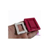 morlalem m 5cm Mini Çerçeve Silikon Kalıp K-1528, Polyester Fimo Epoksi Taş Tozu Alçı Mum Kalıbı