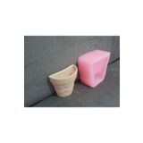 morlalem m Duvar, Pano Saksısı, 7cm Dekor Yarım Saksı Silikon Kalıp K-653