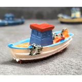 Morlalem Mini Minyatür Tekne Kayık Silikon Kalıp K-1348, Terrarium Dekoruna Uygun