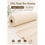 Morlay 10 Metre Ham Bej Kumaş – Punch Astar Kumaşı Kırlent Runner Masa Örtüsü Çarşaf Nevresim Döşemelik Kumaş Düz Renk